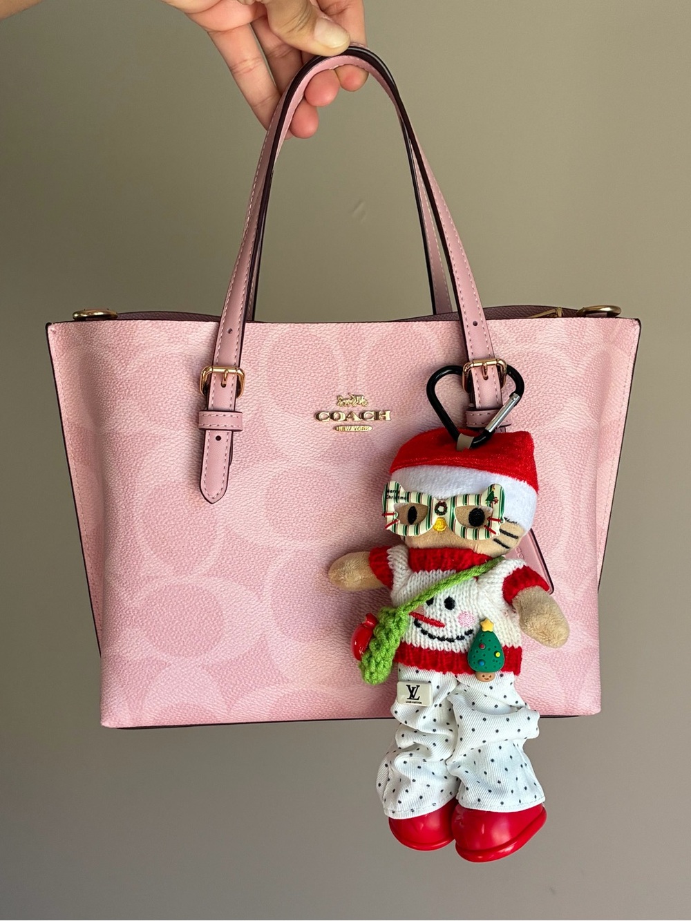 Hello Kitty Holiday Plush Christmas Keychain Bag Charm